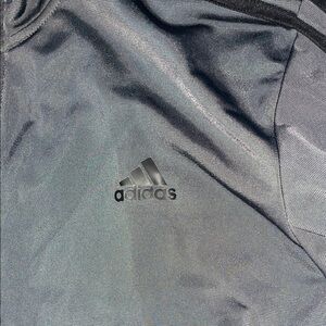 Adidas Black Full-Zip Jacket with Stripes